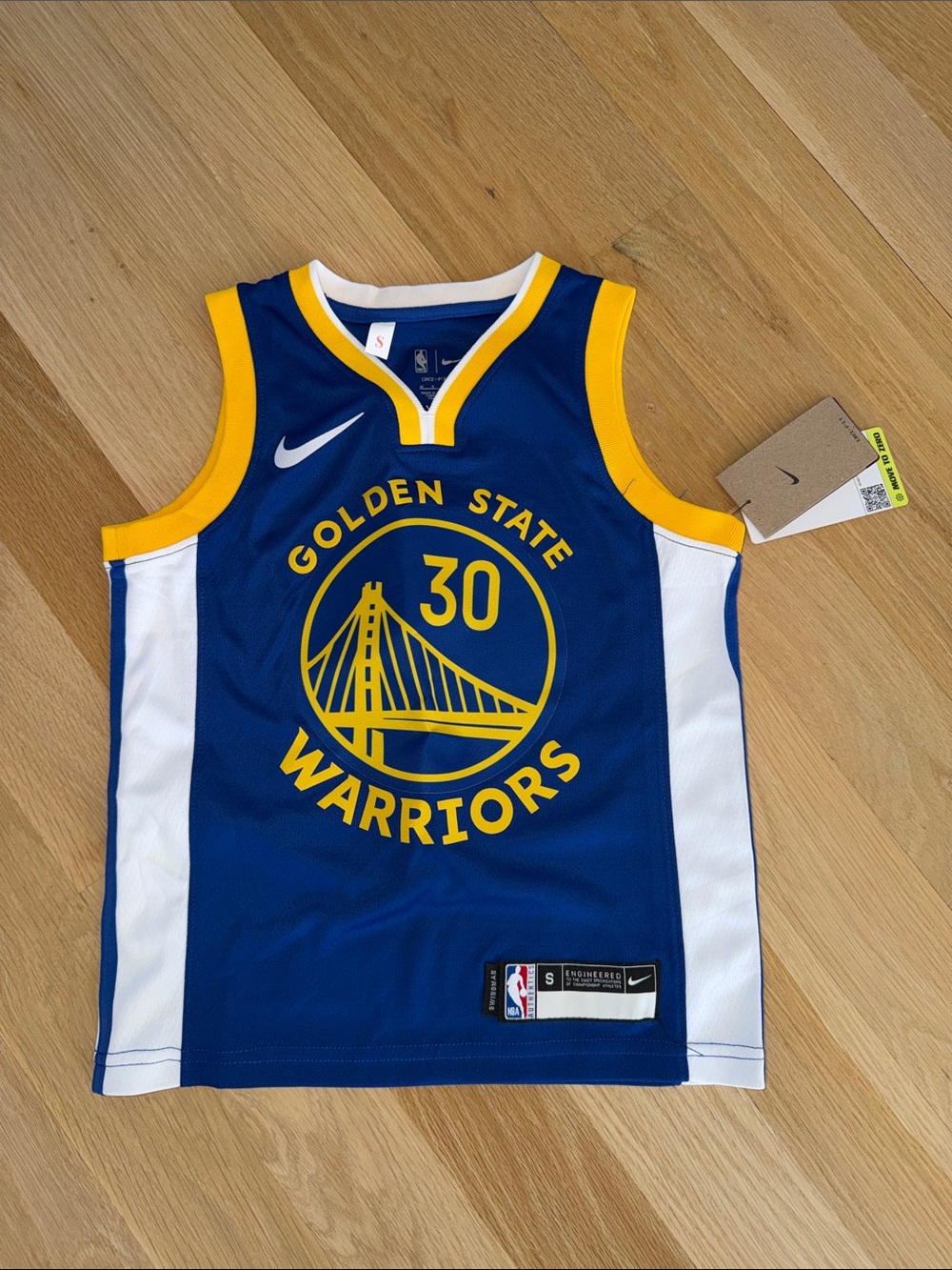 Kids Royal Blue and Yellow Youth Jersey